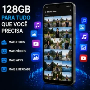 Smartphone Samsung Galaxy A17 4g Tela 6.7 128gb+4gb Ram Amoled NFC FABRICAÇÃO NACIONAL C/ ANATEL Cor Preto - Imagem 5