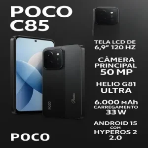 Smartphone Xiaomi Poco C85 256gb Lançamento 2026 Top + Nota - Imagem 7
