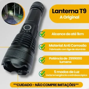 Lanterna Mais Forte Do Mundo Recarregável Tática Potente Led Apfer - Imagem 6