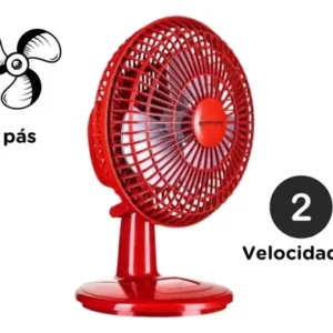 Ventilador Mini Turbo 20cm Ventimais Cor Da Estrutura Vermelho Voltagem - Imagem 5
