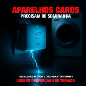 Prote Raio Bivolt Geladeira Tv 20a Proteraios Super Protetor Eletronico Adaptador De Tomada Benjamin 3 Pinos Inetro Anti Raios Proter Eletro Bivolt Lavadora Ar Condicionado Gamer Freezer Benjamim Dps - Imagem 4