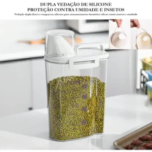 Pote Hermético Acrílico 2,5l Bico Dosador Transparente - Imagem 7