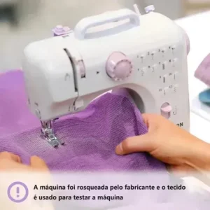 Máquina De Costura Elétrica Multifuncional Portátil 12 Modos - Imagem 8