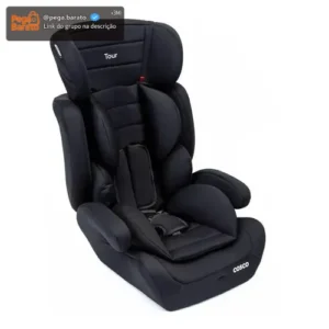 Cadeirinha Cosco Kids, Tour, 9 a 36 Kg, Preta - Imagem 1