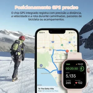 Relógio Smartwatch Bettdow Fb041 47 mm Esportivo Alexa E Gps 1.85 Cor Rosa - Imagem 9
