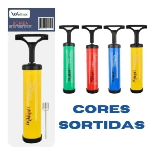 Bomba De Ar Para Encher Bolas Com 6 Bicos E Mangueira - Imagem 4