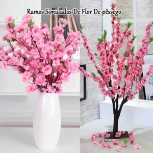 Kit 10 Flor Artificial Cerejeira Galhos Decoraçã Par Quartos - Imagem 9