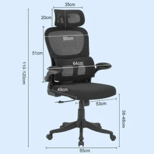 Cadeira Escritório Ergonômica Giratória com Apoio Lombar da Python Fly - Imagem 4