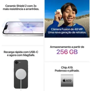 iPhone 17e 256GB Branco - Distribuidor Autorizado - Imagem 7