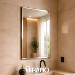 Espelho Mirano Paris 80x40cm Bisote Design Lapidado Moderno - Imagem 6