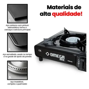 Fogareiro Camping Portátil Multiuso Trilha Pesca Com Maleta - Imagem 9