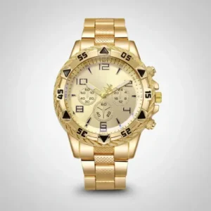 Relógio Masculino Prova D'água Quartzo Kit Corrente Pulseira - Imagem 4