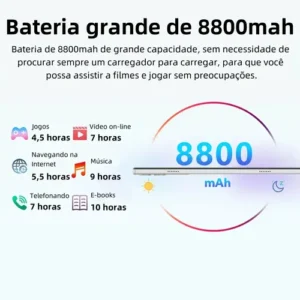 Tablet Hancdon Tab Android 15 Kit Completo com Caneta e Teclado 11.6" HD, 16GB RAM e 512GB - Imagem 7