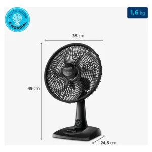 Ventilador de Mesa 30cm Super Power Mondial 60W VSP-30-B - Imagem 7