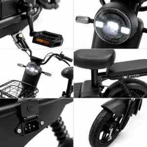 Bicicleta Elétrica - Scooter Zyon 300 W Cor Mu02-preta - Imagem 9