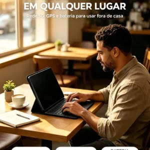Tablet 10.1 5g 6gb 128gb Bateria 8000mah Capa Teclado Mouse - Imagem 9