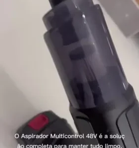 Aspirador De Pó Portatil Recarregável Turbo Com Bateria 48v 3000mah Sem Fio Automotivo Elétrico Soprador Para Casa Carro Escritório Preto 127/220v - Multicontrol - Imagem 9
