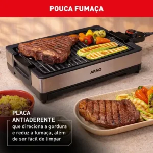 Churrasqueira elétrica Arno GPRA preta - Imagem 4