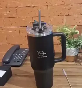 Copo Térmico Gigante 1,2l Inox Com Tampa E Inox Canudo Cor Preto Cor Pura / Material Fosco - Imagem 13