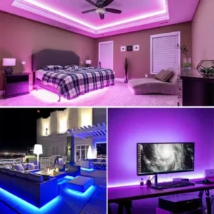 Fita Led Rgb 5m 5050 Colorida Decoração + Fonte + Controle - Imagem 4