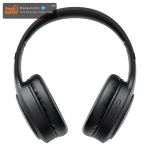Fone De Ouvido Headphone Dapon H02D Bluetooth 5.1 Over-ear 22h Preto - Imagem 1
