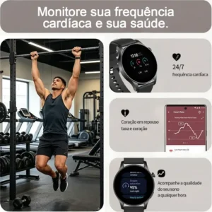 Smartwatch Kc88 Relógio Amoled Bluetooth Ip67 Esportivo - Imagem 6