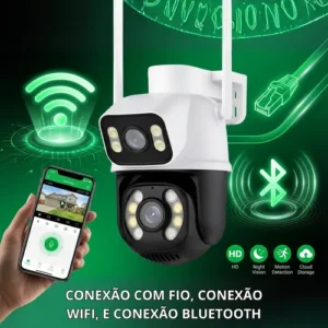 Camera De Seguranca A28b Wi-fi Dupla 3mp Icsee Cor Branco - Imagem 8