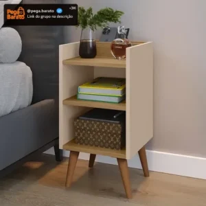 Criado Mudor P/ Cama Box Compacto C/ Prateleira Max - Imagem 1