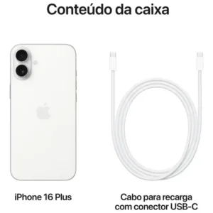 Apple iPhone 16 Plus (256 GB) - Branco - Imagem 9