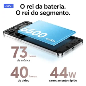 Smartphone Jovi Y29 256gb, 8+8gb Ram Turbo, Câmera 50mp, Snapdragon 685, Bateria 6500mah, Carregamento 44w - Marrom - Imagem 3