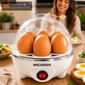 Cozedor De Ovos Automático Panela A Vapor Elétrica Legumes Elétrica Portátil Prático Rápido 7 Ovos Em 5min Micgeek - Imagem 1