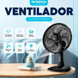 Ventilador De Mesa 30cm Super Power 60w Vsp-30-b Turbo - Imagem 3