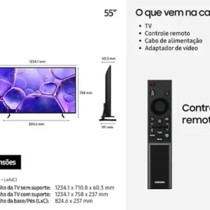 Smart Tv Un55u8100fgxzd Crystal 55 4k Preto Samsung Bivolt - Imagem 9