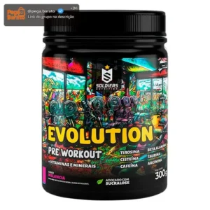 Pré-Treino Evolution Workout 300g Termogênico Sabor Melancia Soldiers Nutrition Energia Foco Treino - Imagem 1