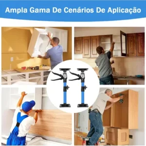 Kit 2 Peças Haste Suporte Telescópica Ferramenta 50-115cm - Imagem 12