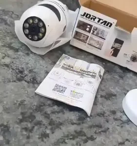 Kit 2 Câmeras Lampada De Segurança Ip Wifi Com Visão Noturna Interna Externa App Yoosee Espiã 360º Cor Branco Casenn - Imagem 2