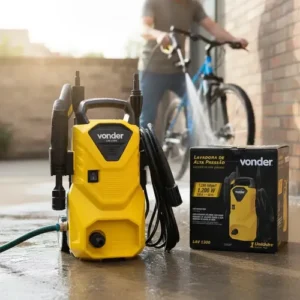 Lavadora De Alta Pressão Vonder Leve Lav 1300 90bar - Cor Amarelo-Preto Frequência 60 Hz - Imagem 1