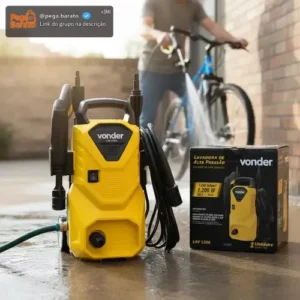 Lavadora De Alta Pressão Vonder Leve Lav 1300 90bar - Cor Amarelo-Preto Frequência 60 Hz - Imagem 1