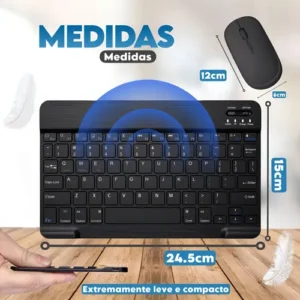 Kit Mouse Teclado Magnético Bluetooth Para Lite P610 Tab S6 - Imagem 4