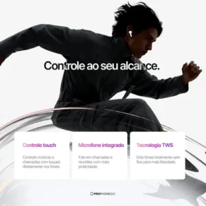 Fone Ouvido Bluetooth Compatível Com Iphone X Xr 11 12 13 14 15 16 17 Xs Pro Max Plus Samsung S20 S23 S24 Xiaomi Motorola Android Ios Sem Fio Prova DAgua Wireless Tipo Light Cancelamento Ruido Celular - Imagem 6