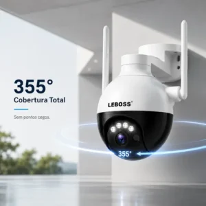Câmera Dome Wi-fi Ptz 1080p Visão Noturna 30m Rotação 360° - Imagem 8