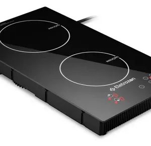 Cooktop De Indução 2 Bocas Preto Com Trava De Segurança Painel Touch Screen - Imagem 2