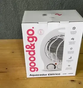Aquecedor Elétrico Portátil 2000w Termostato 220v Good&go - Imagem 2