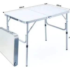 Mesa Dobrável Portátil Reforçada, Altura 120/90/60 Cm - Imagem 3
