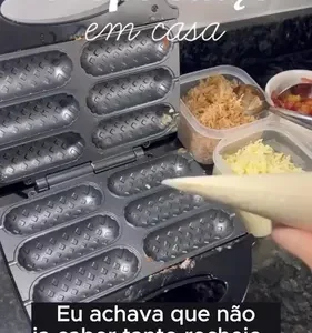 Maquina De Crepe Crepeira Crepera Hotdog Linguiça Queijo 110 - Imagem 11