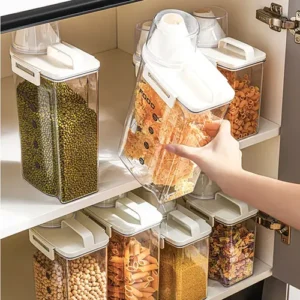 Pote Hermético Acrílico 2,5l Bico Dosador Transparente - Imagem 9