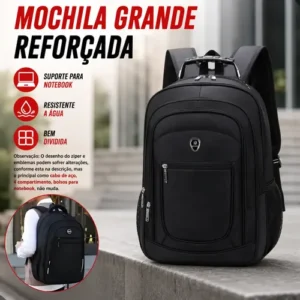 Mochila Masculina Resistente Impermeavel Alça Aço Reforçada - Imagem 5