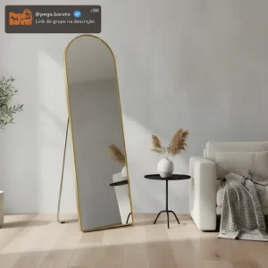 Espelho Corpo Inteiro 120x40 Decorativo Apoio Chão E Parede - Imagem 1