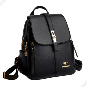 Bolsa Feminina Mochila De Ombro Tiracolo De Couro Ecológico - Imagem 5