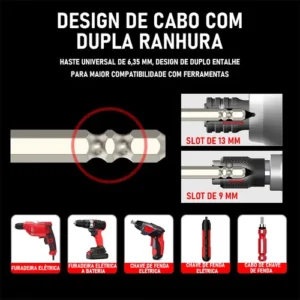 Kit Ponta Bits Magnéticas Antiderrapante Impactos K5 Ph2 9pc - Imagem 6